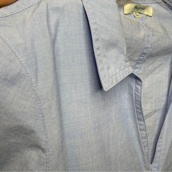 Madewell Light Blue Short Sleeve Mini Dress - Picture 9 of 9